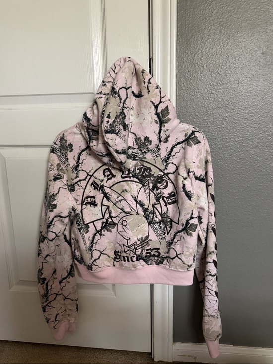 PLAYBOY Tops - PLAYBOY Pink Camouflage Graphic Hoodie